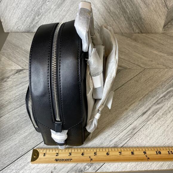 Michael Kors Black Jaycee Convertible Backpack MK Signature Crossbody XS Mini - Picture 13 of 16